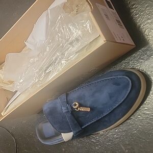Dolce Vita navy suede loafers